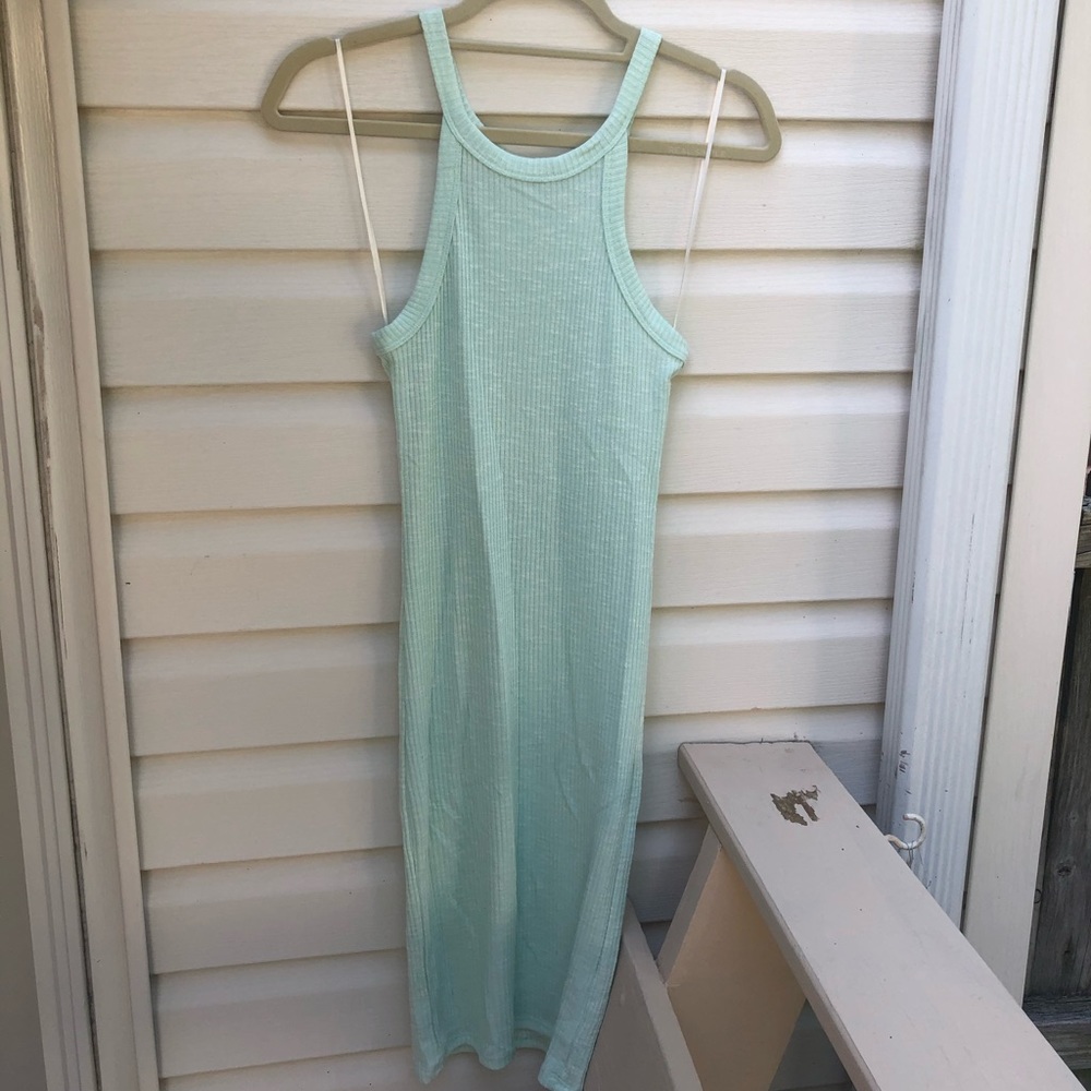 Mint green bodycon dress